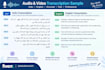 transcribe urdu and english audio and vedio