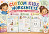 create custom kids worksheets and printables