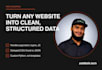scrape any website and deliver clean structured data with python