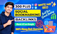 provide high quality social bookmarks backlinks