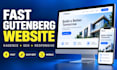 build a fast wordpress website with elementor or gutenberg blocks