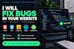 fix bugs in a website