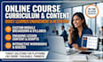 write online course curriculum, course content writing and lesson scripts