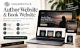 design a squarespace author website, book website and book landing page
