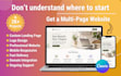 design a professional canva website and landing page design