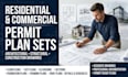 residential and commercial permit set drawing