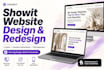 design showit website, customize showit website clone redesign, showit template