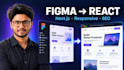 convert figma to next js or react responsive website