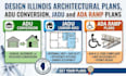 design illinois architectural plans, adu conversion, jadu and ada ramp plans