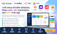setup airtable database makecom n8n automation and softr web app