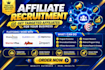recruit targeted high converting affiliate to grow your affiliate program