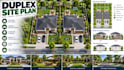 design duplex development planning layouts residential site plans