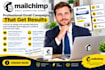 create mailchimp email campaigns and automation