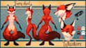 draw furry ref sheet furry reference sheet character design fursona ref sheet