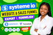 systeme io website systeme landing page expert funnelish systeme sales funnel