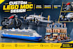 custom lego moc design 3d toy car technical lego model with instructions renders