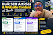 write bulk SEO blog articles and website content at scale