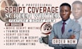 write script notes, script coverage feedback, analysis for TV pilot, short film