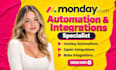 set up monday com automations with zapier and make integrations