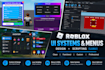 design and script professional roblox gui, ui system and menu using lua