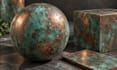 create oxidized copper bronze patina rust and metal pbr textures