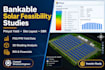 draft solar feasibility study pvsyst energy yield and site layout solar design
