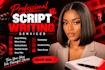 write movie script screenplay screenwriting vertical micro drama script tv pilot