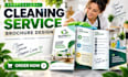 create a cleaning service packages pricing and services brochure