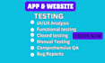 do professional app testing