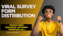 do viral survey distribution to get responses
