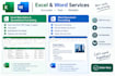 do microsoft excel data entry and word document formatting