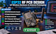 do esp32 rf pcb design, iot wireless hardware and antenna prototyping