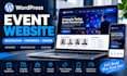 build a wordpress event website with registration page, event squeeze page