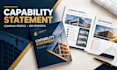 design construction capability statement, company  profile and bid proposal