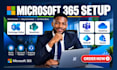 setup microsoft 365 exchange online sharepoint teams onedrive entra id tenant