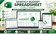 design editable excel, google sheets, budget spreadsheet and invoice templates