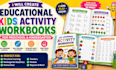 create educational kids activity workbooks for preschool