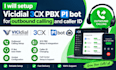 setup vicidial 3cx pbx p1 bot outbound call center