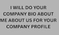 write a compelling company profile and business bio
