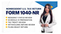 prepare form 1040nr US nonresident alien income tax return