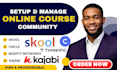 skool community setup skool community skool credit repair skool course creation
