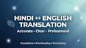 write and translate hindi and english content professionally