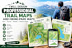 design professional trail maps and hiking park maps