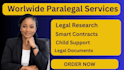 draft US legal documents as a paralegal