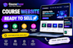 create a course selling website with payment and automatic delivery