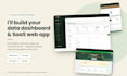 build a custom dashboard with frontend backend and database