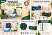 design tissue box, pouch and tissue packet packaging