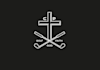 design golf faith god cross logo