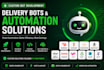 develop spark driver bot, uber eat bot, instacart bot, uber bot, amazon flex bot