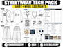 design streetwear tech pack and clothing tech pack with bom